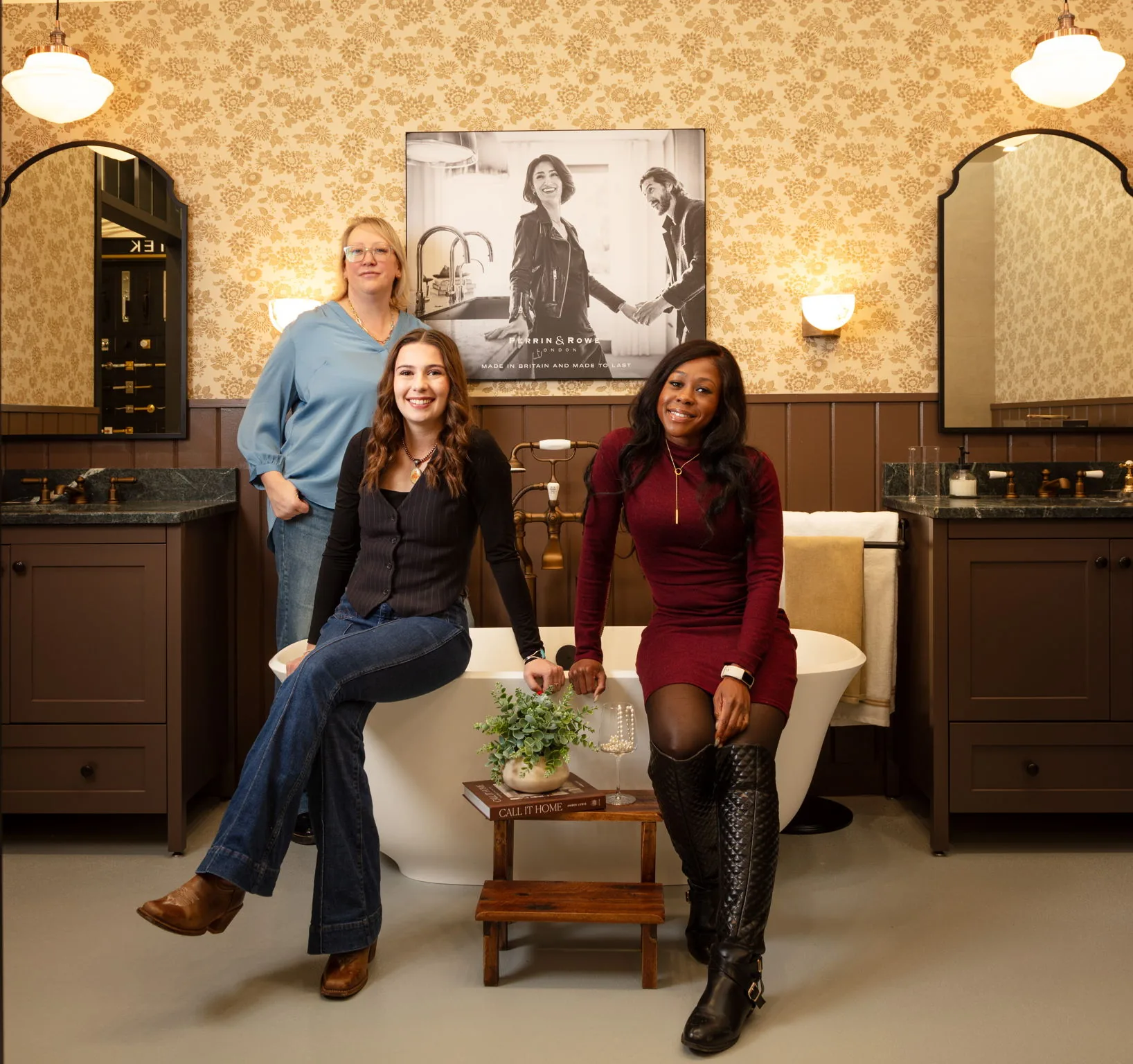 Baths by Design team members in the Calgary showroom