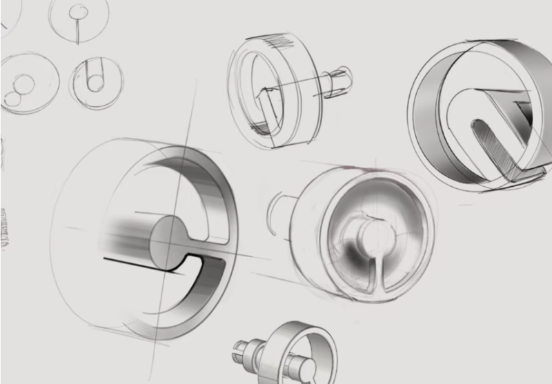 Emtek hardware design concept sketches