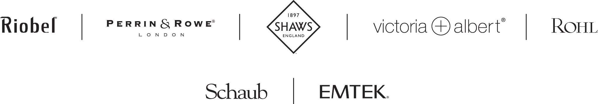 House of Rohl brand partner logos
